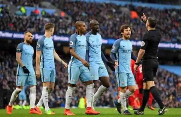 Manchester City Fined £35,000 For Failing To Control Players Against Liverpool